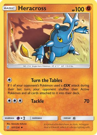 Heracross (107/236) [Sun & Moon: Unified Minds] Reverse Holofoil