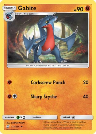 Gabite (113/236) [Sun & Moon: Unified Minds] Reverse Holofoil