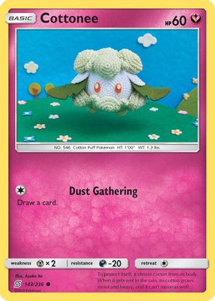 Cottonee (143/236) [Sun & Moon: Unified Minds] Reverse Holofoil