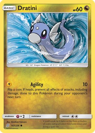 Dratini (147/236) [Sun & Moon: Unified Minds] Reverse Holofoil
