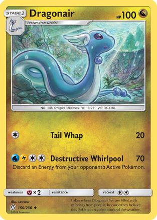 Dragonair (150/236) [Sun & Moon: Unified Minds] Reverse Holofoil