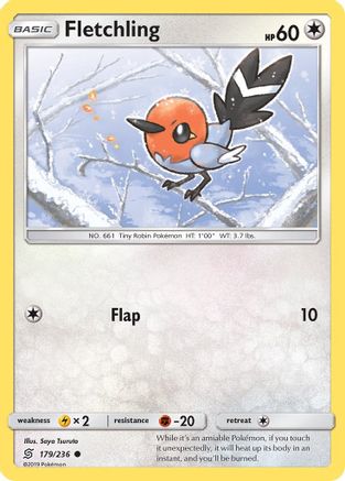 Fletchling (179/236) [Sun & Moon: Unified Minds] Reverse Holofoil