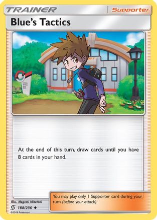 Blue's Tactics (188/236) [Sun & Moon: Unified Minds] Reverse Holofoil