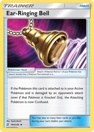 Ear-Ringing Bell (194/236) [Sun & Moon: Unified Minds] Reverse Holofoil