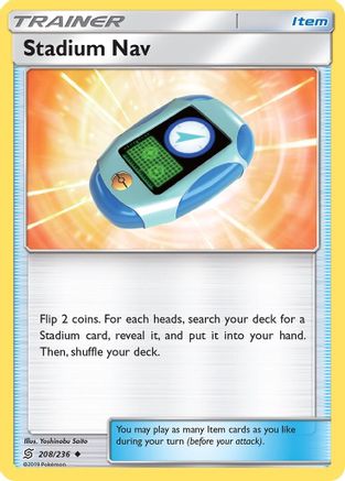 Stadium Nav (208/236) [Sun & Moon: Unified Minds] Reverse Holofoil