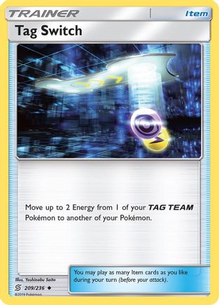 Tag Switch (209/236) [Sun & Moon: Unified Minds] Reverse Holofoil