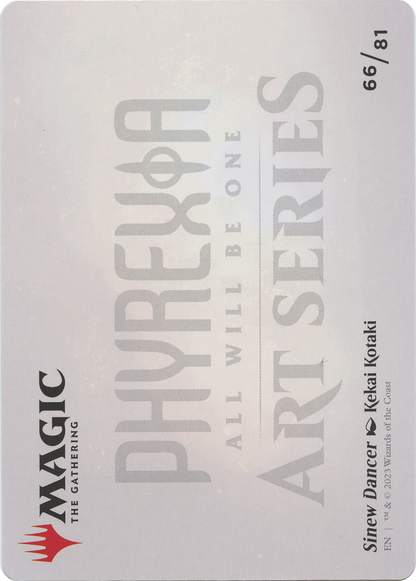 Sinew Dancer // Sinew Dancer  [Phyrexia: All Will Be One Art Series] (Borderless) Foil