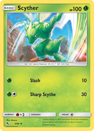 Scyther (5/68) [Sun & Moon: Hidden Fates] Reverse Holofoil