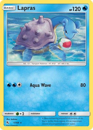 Lapras (17/68) [Sun & Moon: Hidden Fates] Reverse Holofoil
