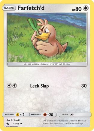 Farfetch'd (45/68) [Sun & Moon: Hidden Fates] Reverse Holofoil