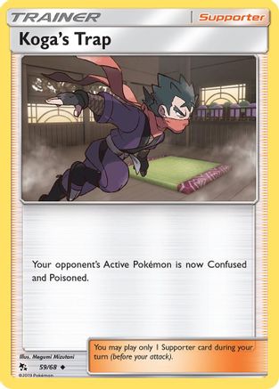 Koga's Trap (59/68) [Sun & Moon: Hidden Fates] Reverse Holofoil