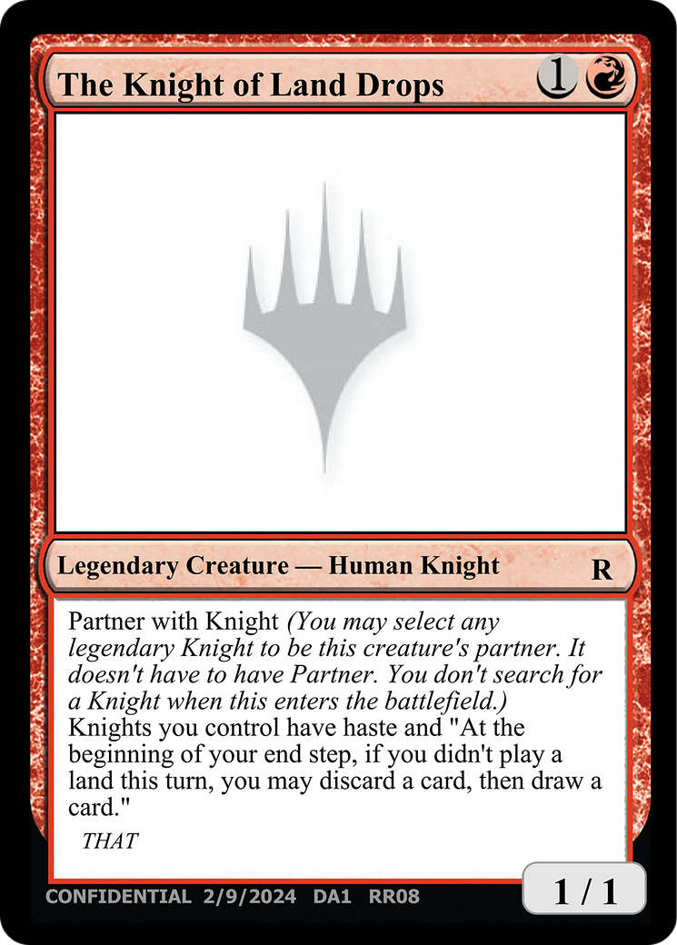 The Knight of Land Drops  [Unknown Event]
