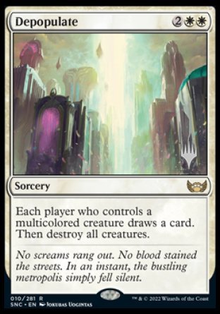 Depopulate (Promo Pack) [Streets of New Capenna Promos] Foil