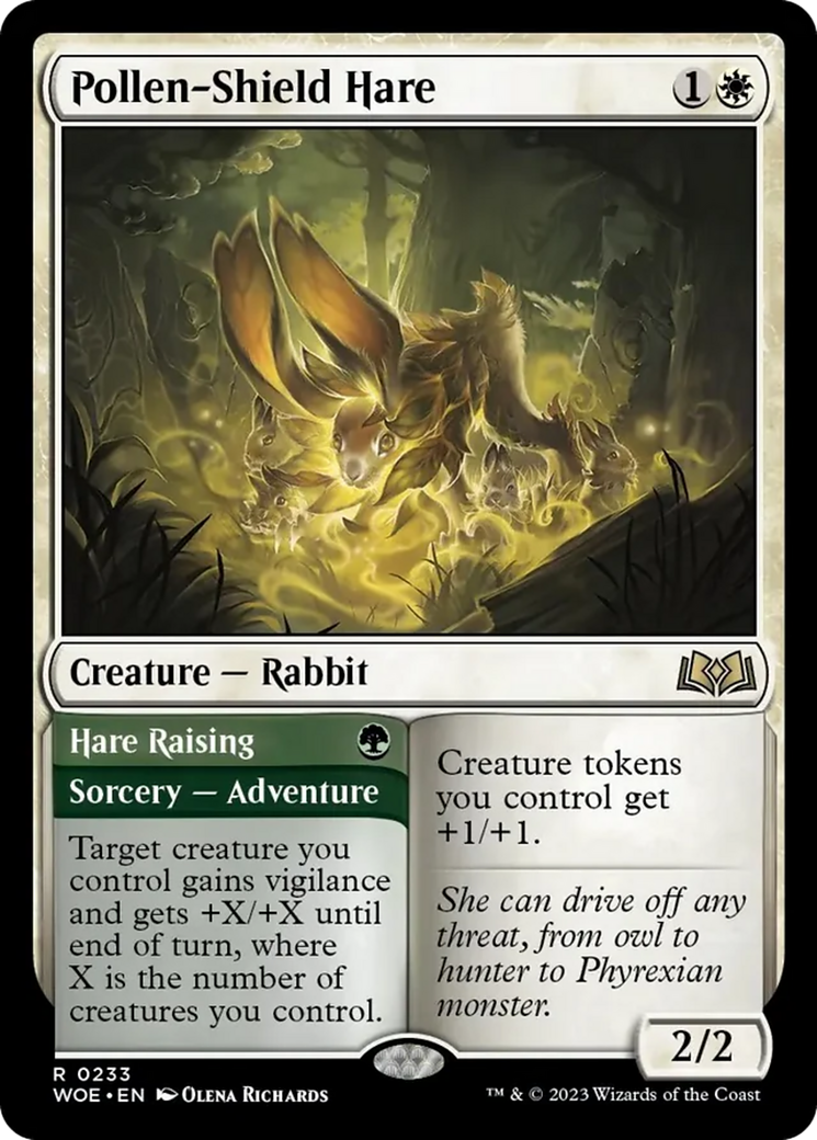 Pollen-Shield Hare // Hare Raising [Wilds of Eldraine] Foil