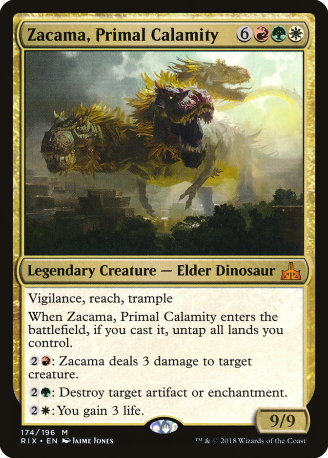 Zacama, Primal Calamity [Rivals of Ixalan] Foil