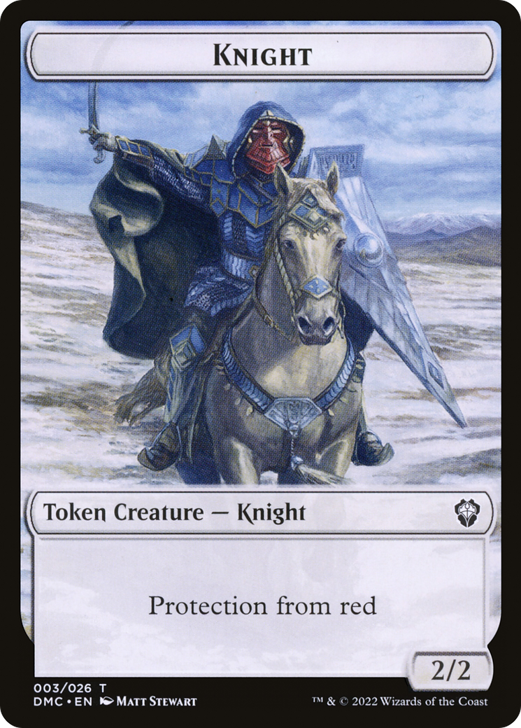 Knight  [Dominaria United Tokens] Foil