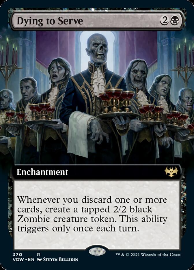 Dying to Serve (Extended Art) [Innistrad: Crimson Vow] Foil