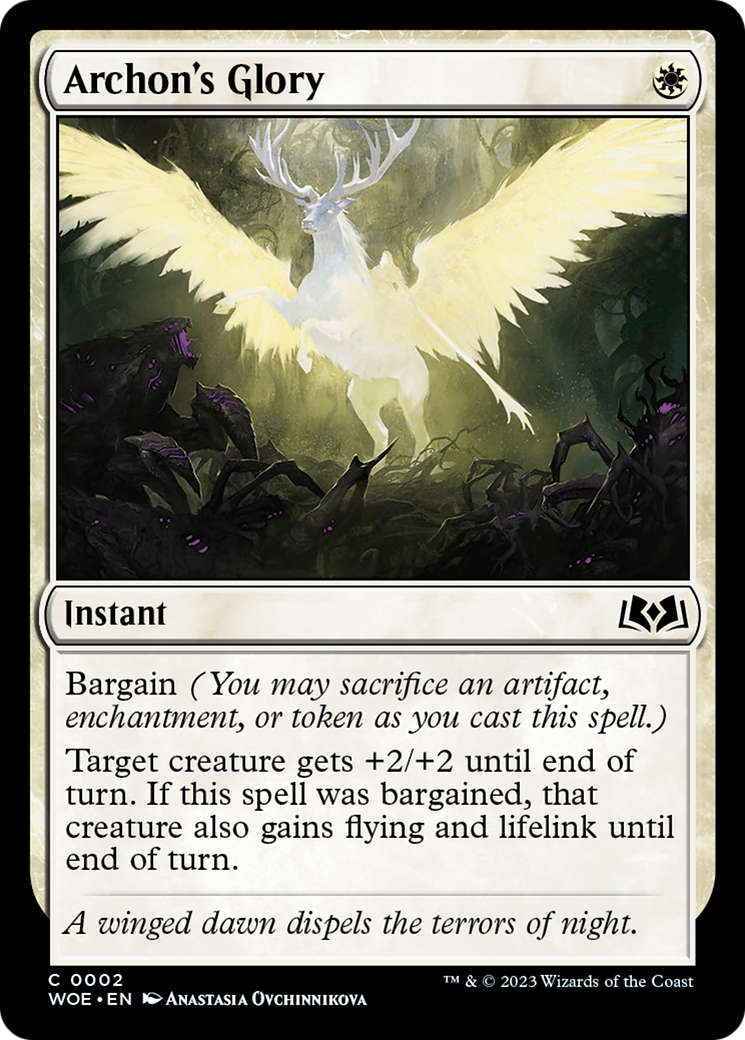 Archon's Glory [Wilds of Eldraine] Foil