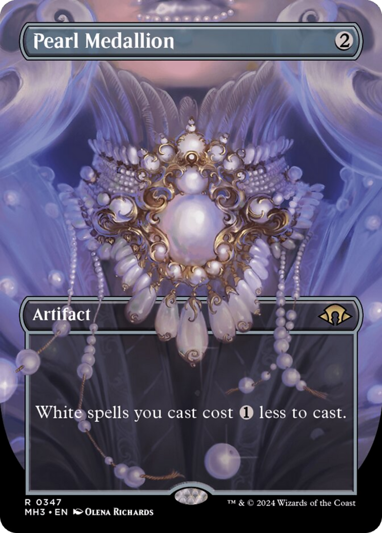 Pearl Medallion (Borderless) [Modern Horizons 3] Foil