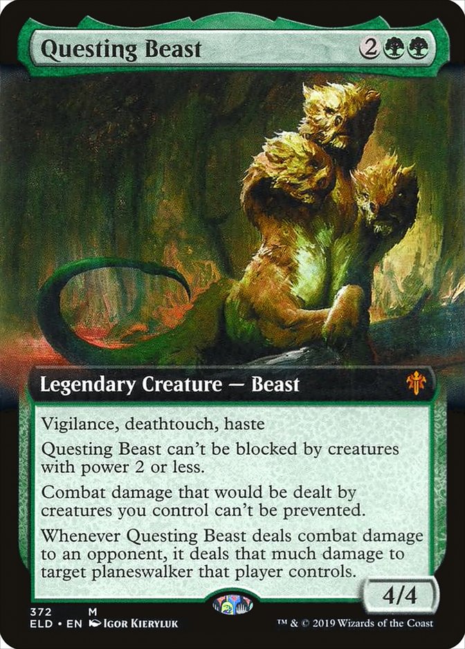 Questing Beast (Extended Art) [Throne of Eldraine] Foil