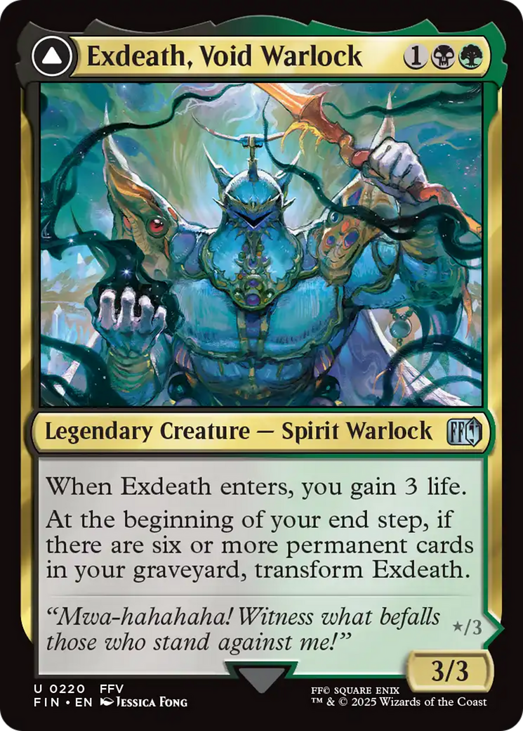 Exdeath, Void Warlock // Neo Exdeath, Dimension's End [FINAL FANTASY] Foil