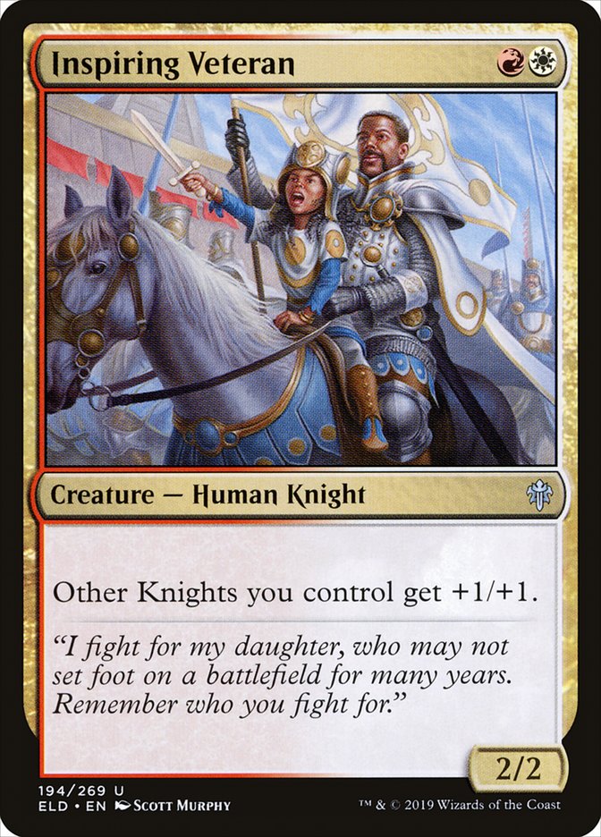 Inspiring Veteran [Throne of Eldraine] Foil