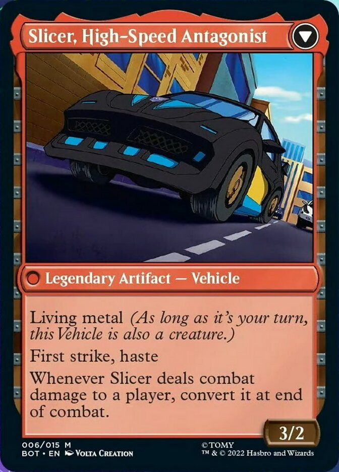 Slicer, Hired Muscle // Slicer, High-Speed Antagonist [Transformers] Foil