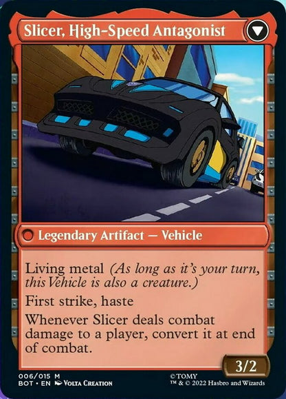 Slicer, Hired Muscle // Slicer, High-Speed Antagonist [Transformers] Foil