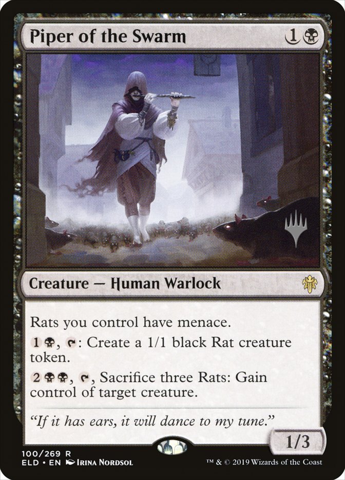 Piper of the Swarm (Promo Pack) [Throne of Eldraine Promos] Foil