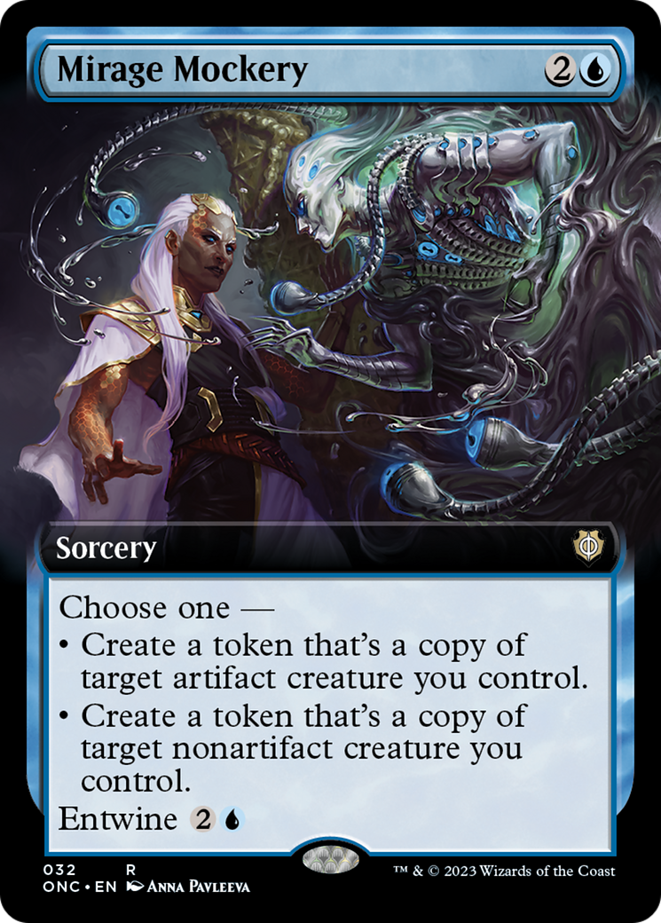 Mirage Mockery (Extended Art) [Phyrexia: All Will Be One Commander] Foil
