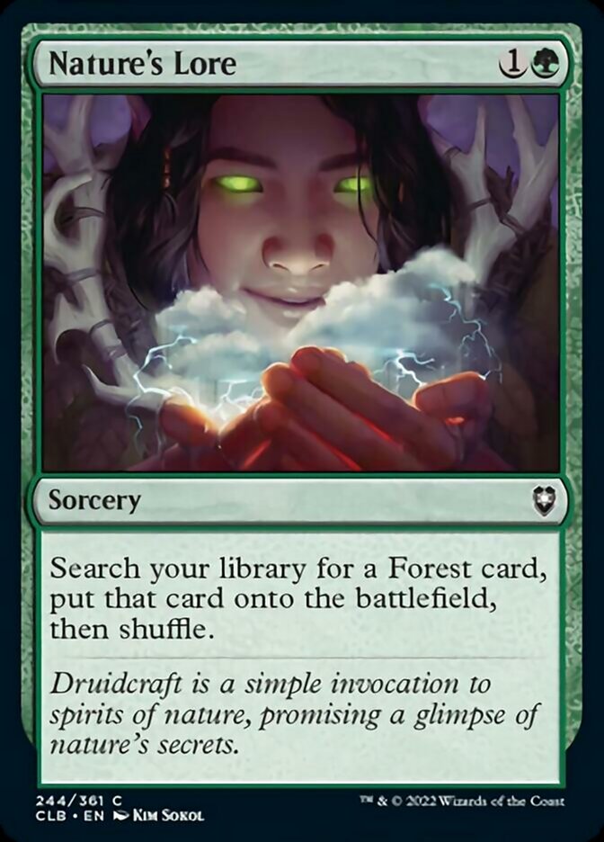 Nature's Lore [Commander Legends: Battle for Baldur's Gate] Foil