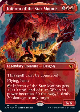 Inferno of the Star Mounts (Borderless Alternate Art) [Dungeons & Dragons: Adventures in the Forgotten Realms] Foil