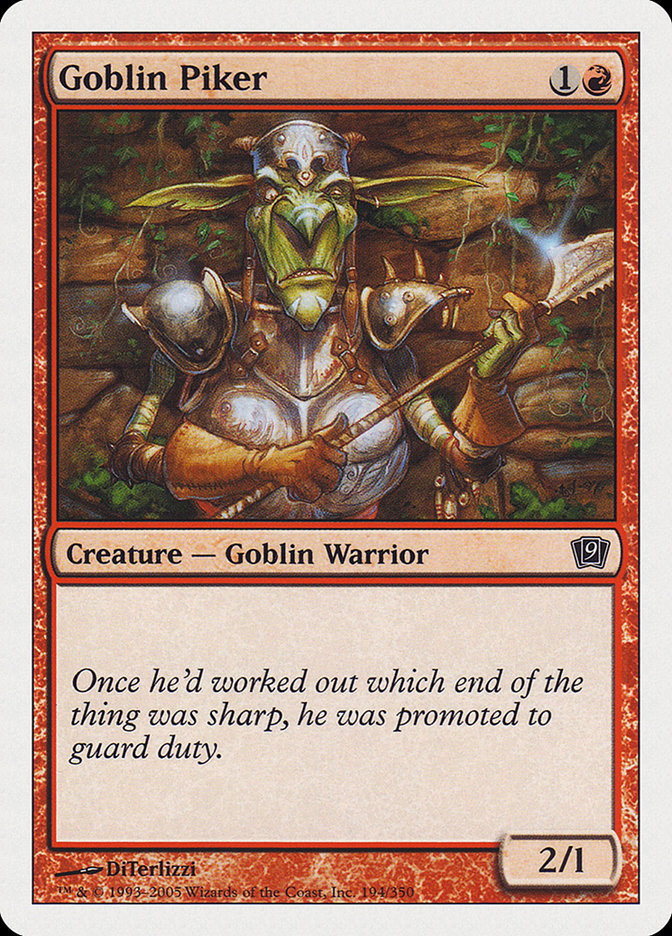 Goblin Piker [Ninth Edition] Foil