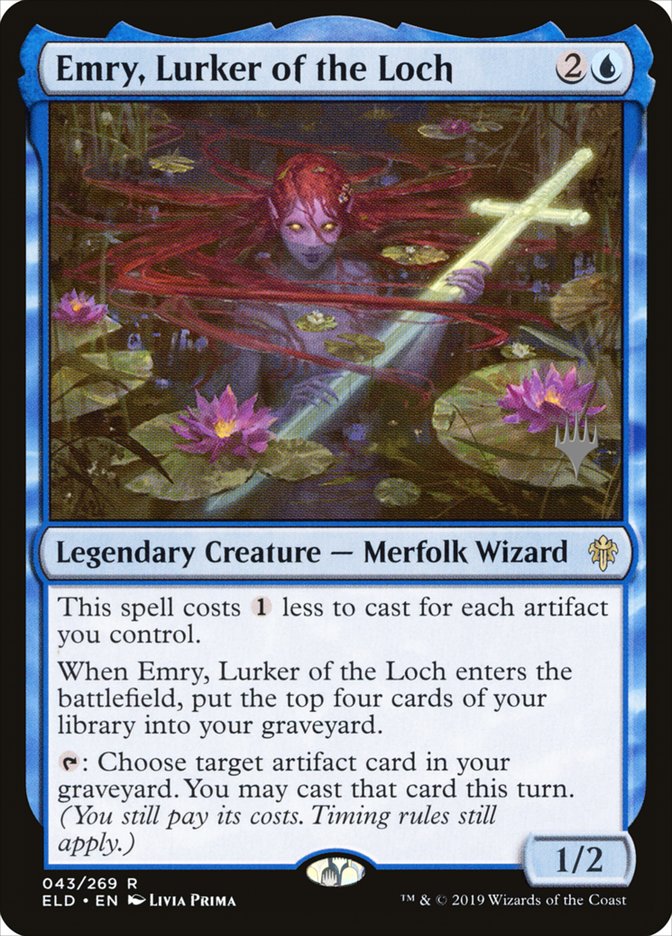 Emry, Lurker of the Loch (Promo Pack) [Throne of Eldraine Promos] Foil