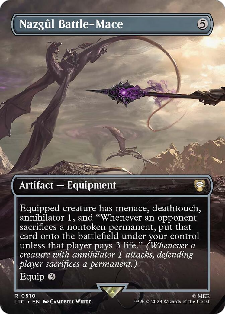 Nazgul Battle-Mace (Borderless) [The Lord of the Rings: Tales of Middle-Earth Commander] Foil