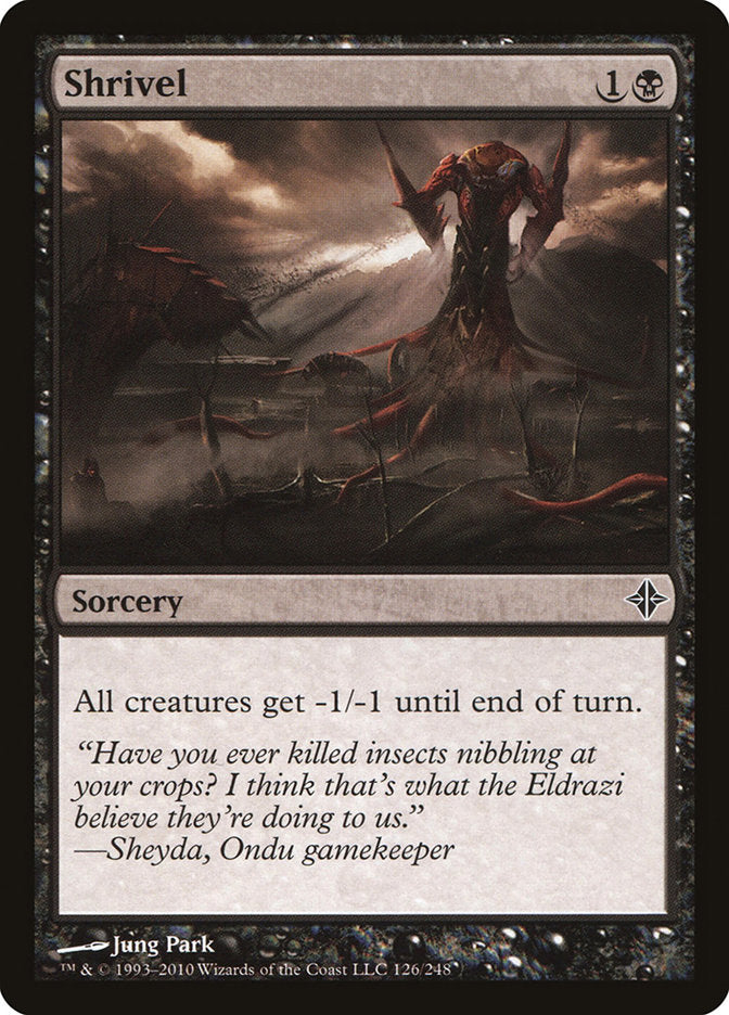Shrivel [Rise of the Eldrazi] Foil