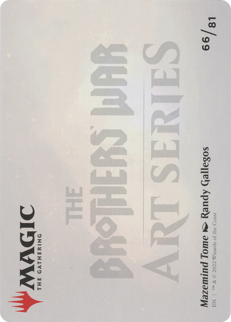 Mazemind Tome // Mazemind Tome  [The Brothers' War Art Series] (Borderless) Foil
