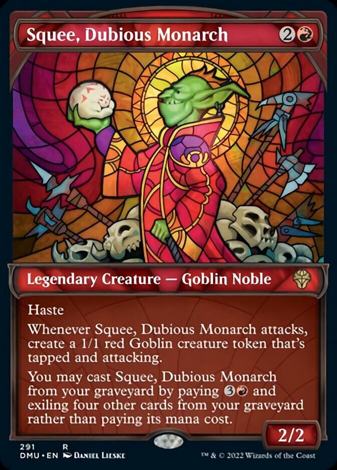Squee, Dubious Monarch (Showcase) [Dominaria United] Foil
