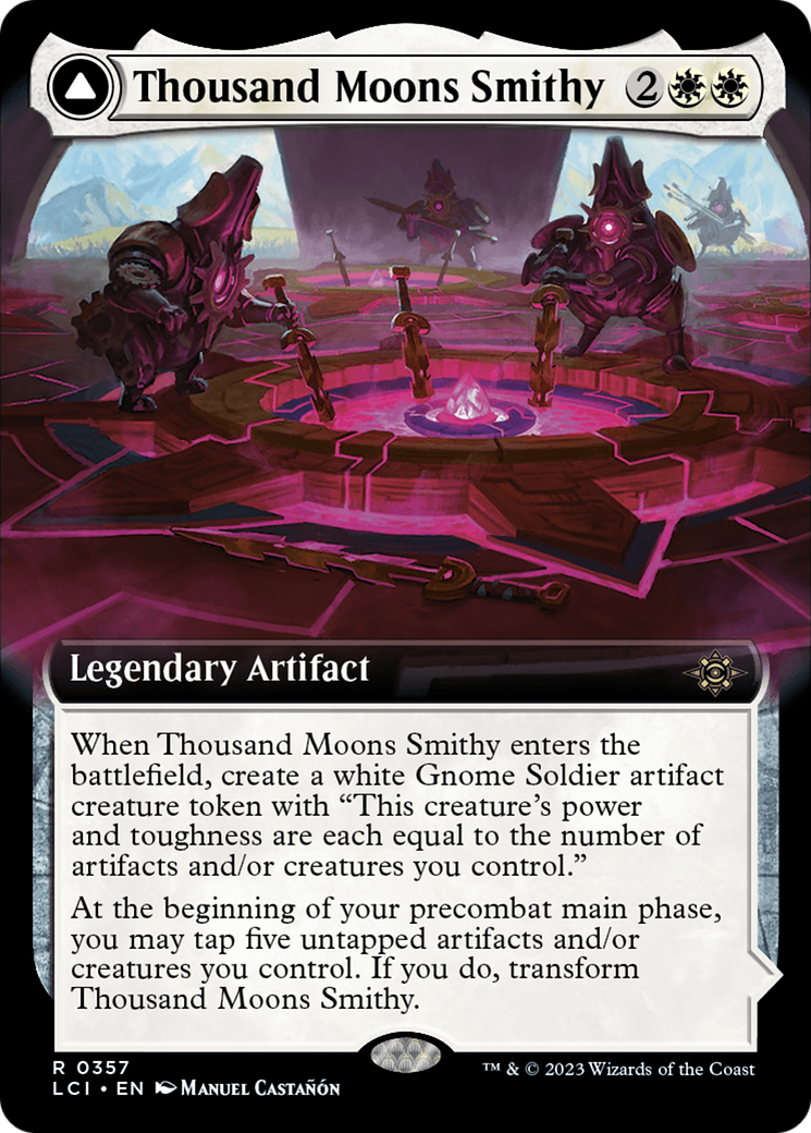 Thousand Moons Smithy (Extended Art) // Barracks of the Thousand [The Lost Caverns of Ixalan] Foil