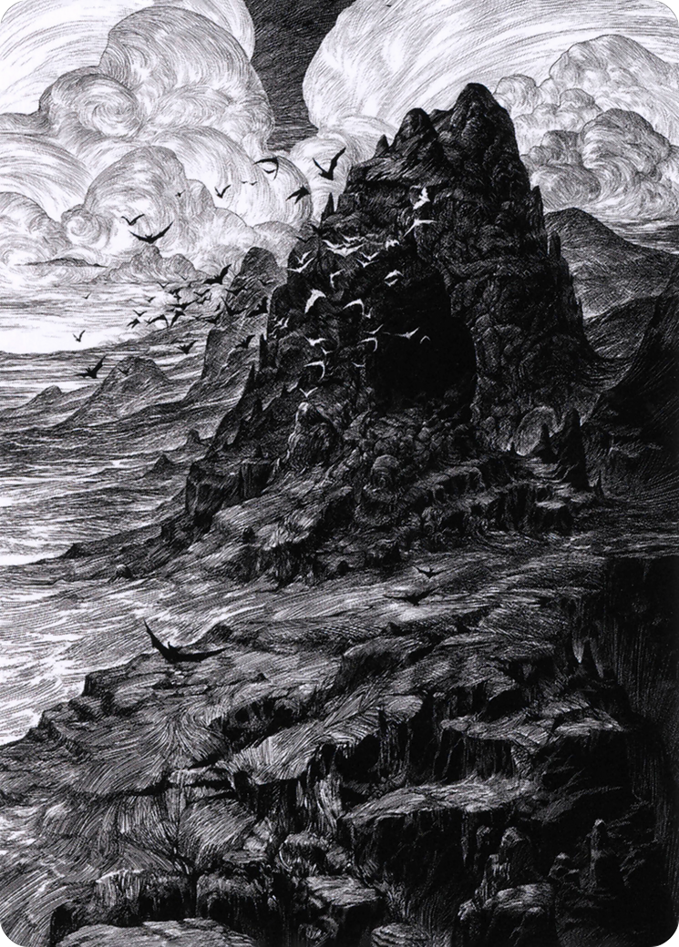 Mountain // Mountain  [Crimson Vow Art Series] (Borderless)