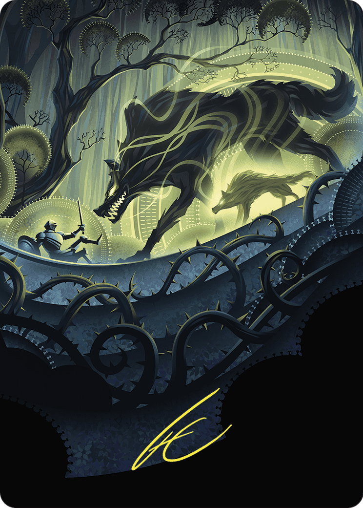Unnatural Growth // Unnatural Growth  [Wilds of Eldraine Art Series] (Borderless) Foil