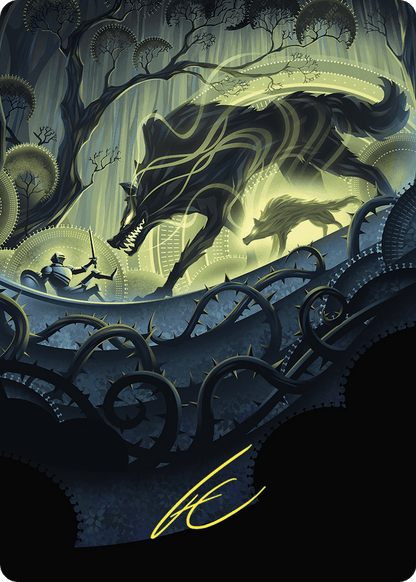 Unnatural Growth // Unnatural Growth  [Wilds of Eldraine Art Series] (Borderless) Foil