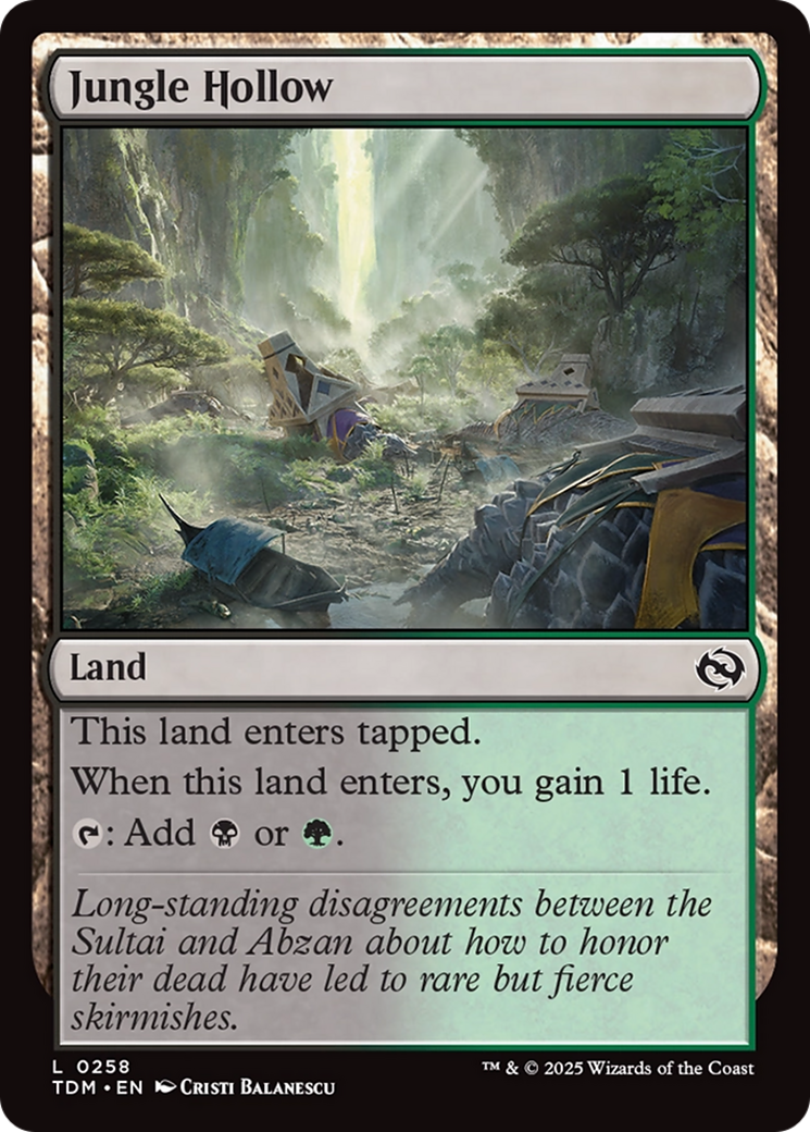 Jungle Hollow [Tarkir: Dragonstorm] Foil