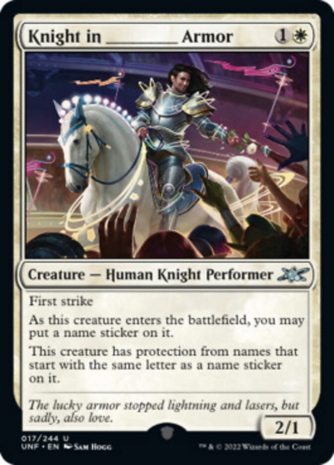 Knight in _____ Armor [Unfinity] Foil