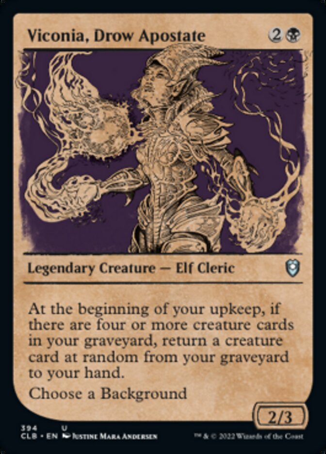 Viconia, Drow Apostate (Showcase) [Commander Legends: Battle for Baldur's Gate] Foil
