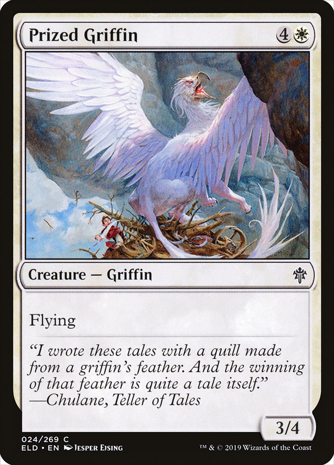 Prized Griffin [Throne of Eldraine] Foil