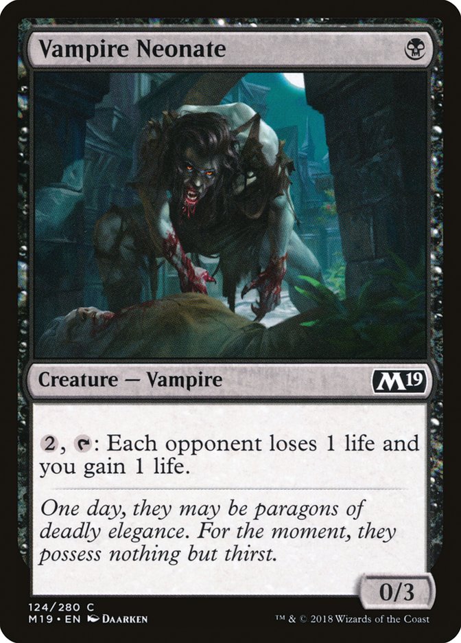 Vampire Neonate [Core Set 2019] Foil