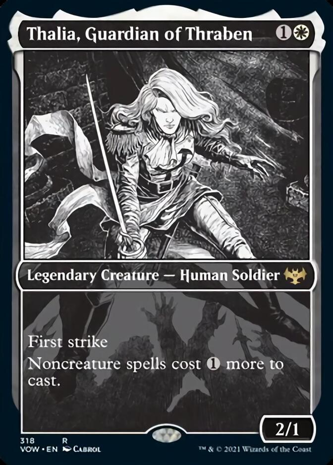 Thalia, Guardian of Thraben (Showcase Eternal Night) [Innistrad: Crimson Vow] Foil