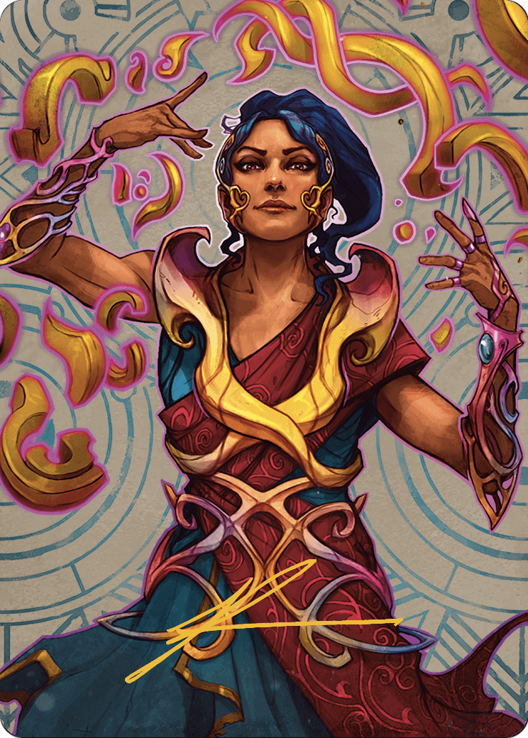 Saheeli, the Sun's Brilliance // Saheeli, the Sun's Brilliance  [The Lost Caverns of Ixalan Art Series] (Borderless) Foil