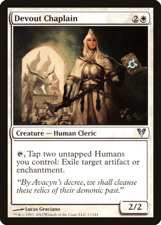 Devout Chaplain [Avacyn Restored] Foil